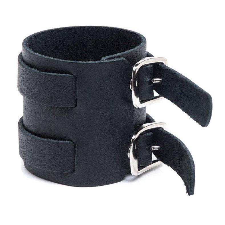 2-Strap Leather Wrist Band - Image 5