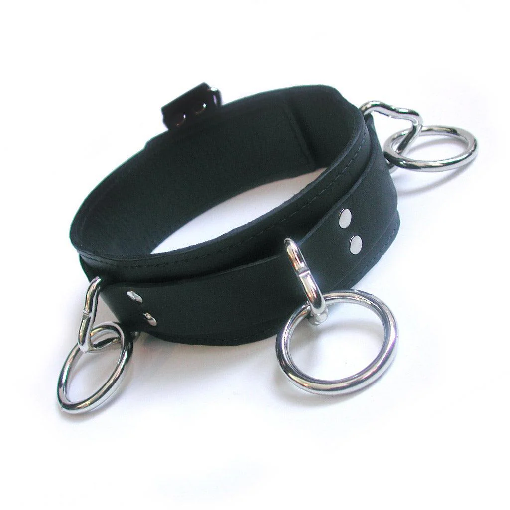 3-Ring Slave Collar w/ Locking Buckle - Image 2