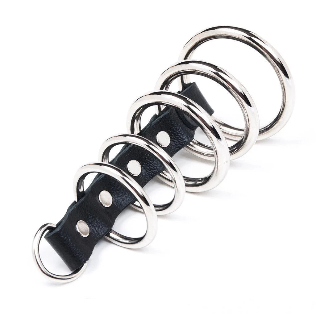 5 Gates Of Hell with D-Ring, Leather - Image 3
