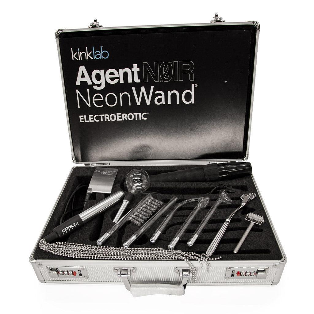 KinkLab Agent Noir™ Neon Wand Electrosex Kit - Image 2
