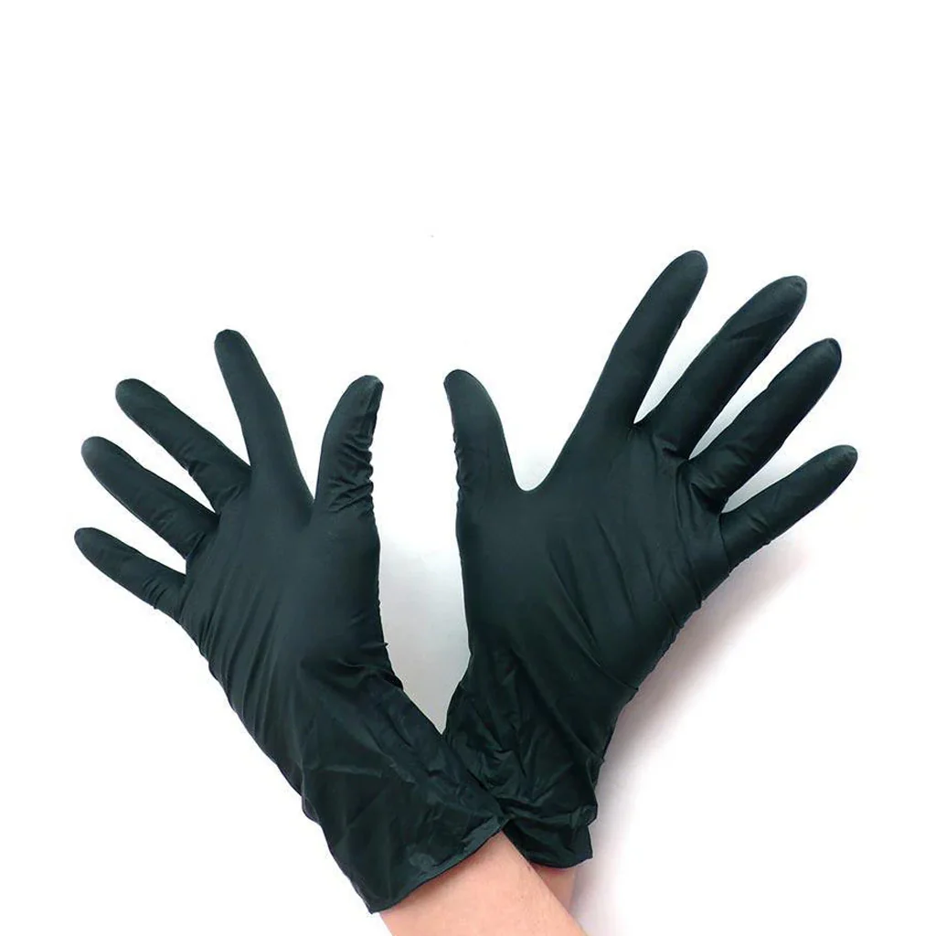 Black Nitrile Gloves - Image 2