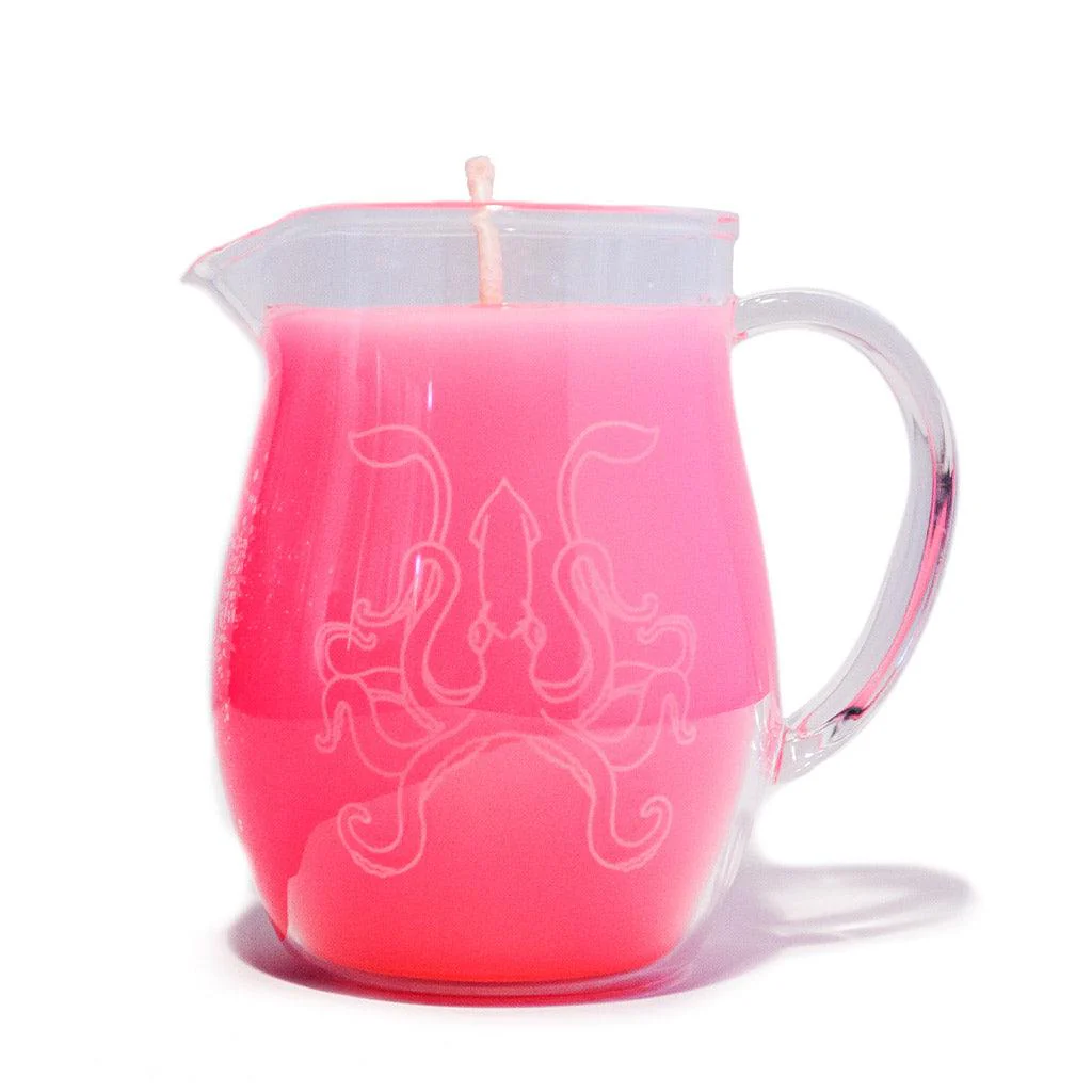 Blacklight Wax Play Candle Pitcher, Pink