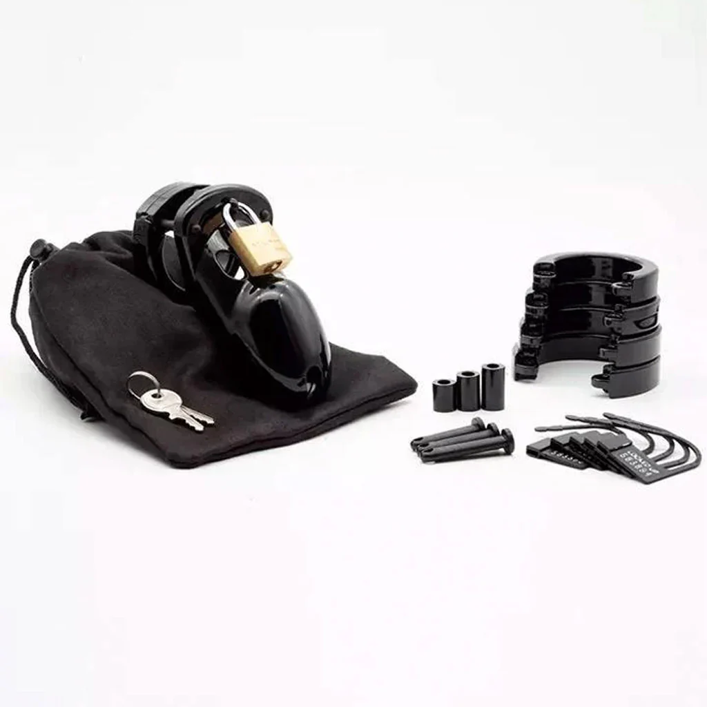 CB-3000 Male Chastity Device, Black - Image 3