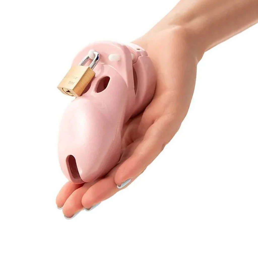 CB-3000 Male Chastity Device, Pink - Image 2