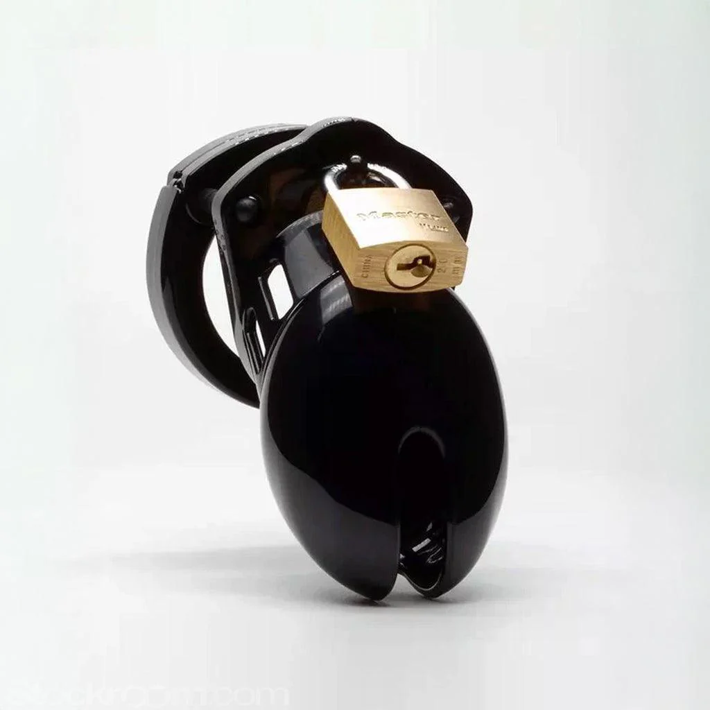 CB-6000S Male Chastity Device, Black - Image 2