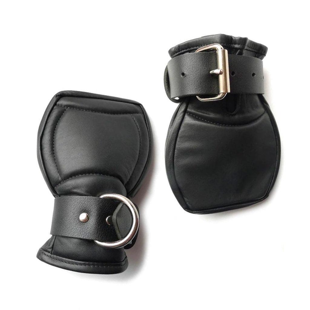 Deluxe Padded Fist Mitts Leather - Image 2