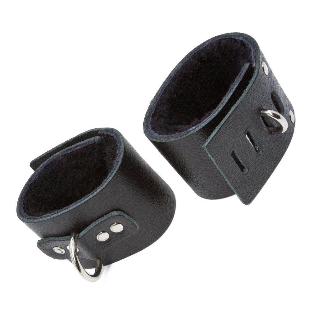 Sheepskin-Lined Ankle Cuffs w/ D-Ring - Image 2