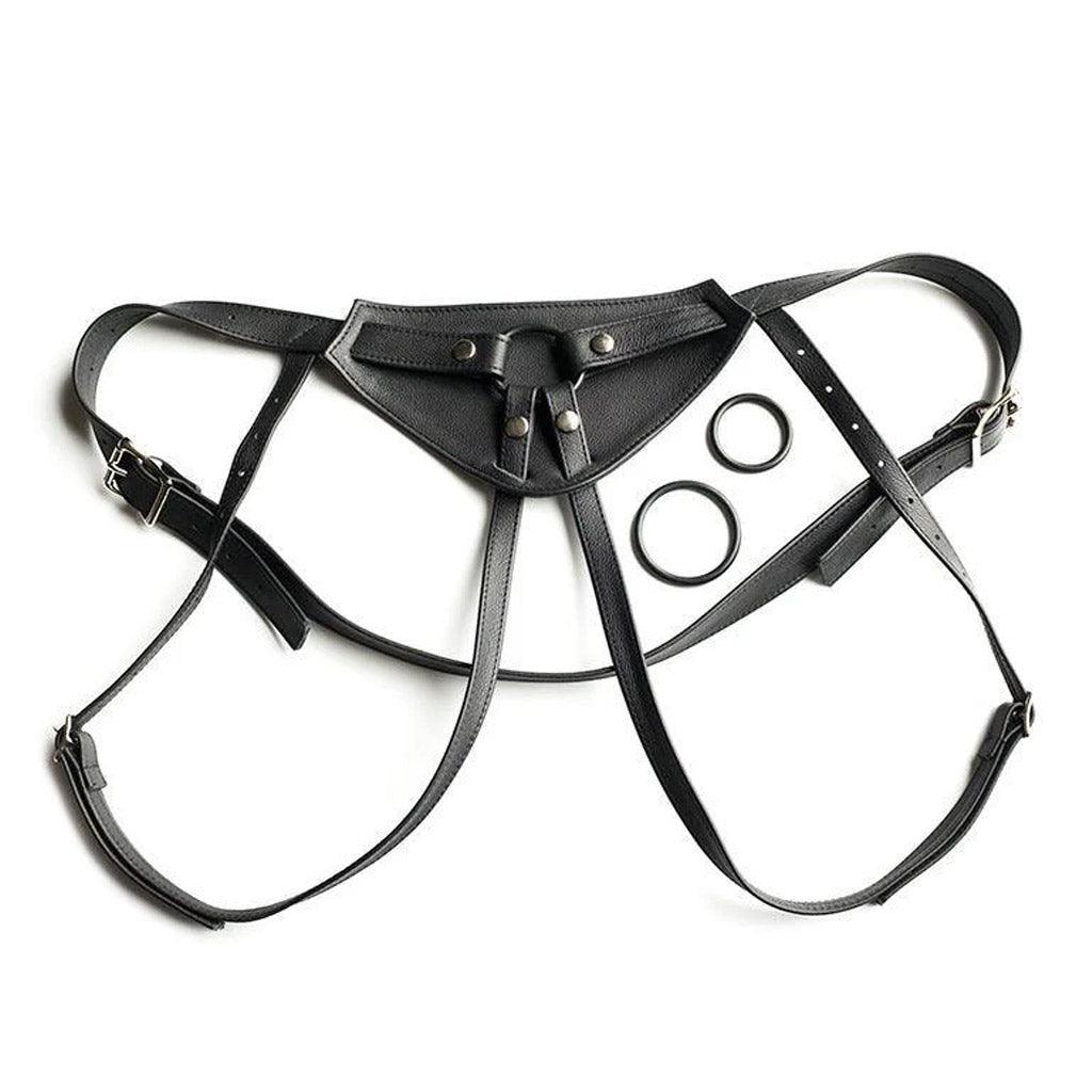 Full Curves Leather Strapon Harness