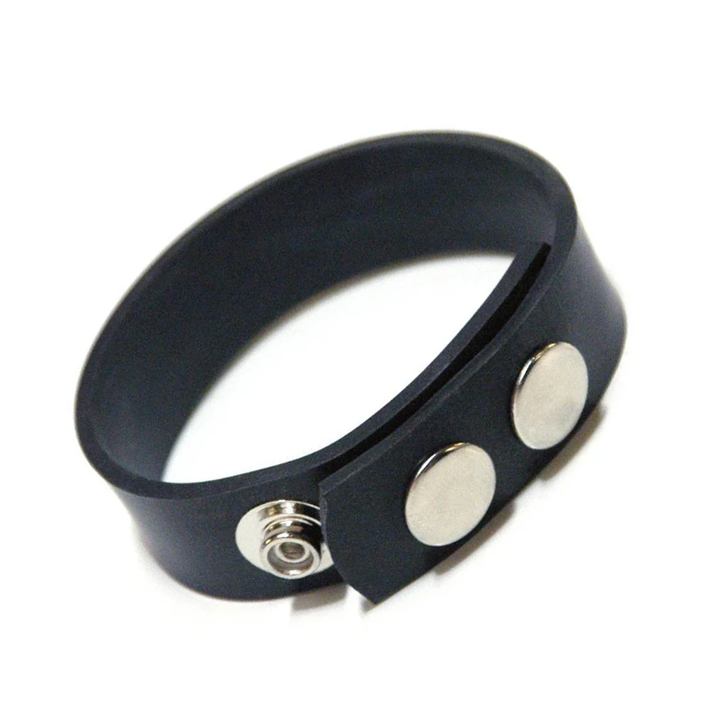 KinkLab 3 Snap Cock Ring- Rubber