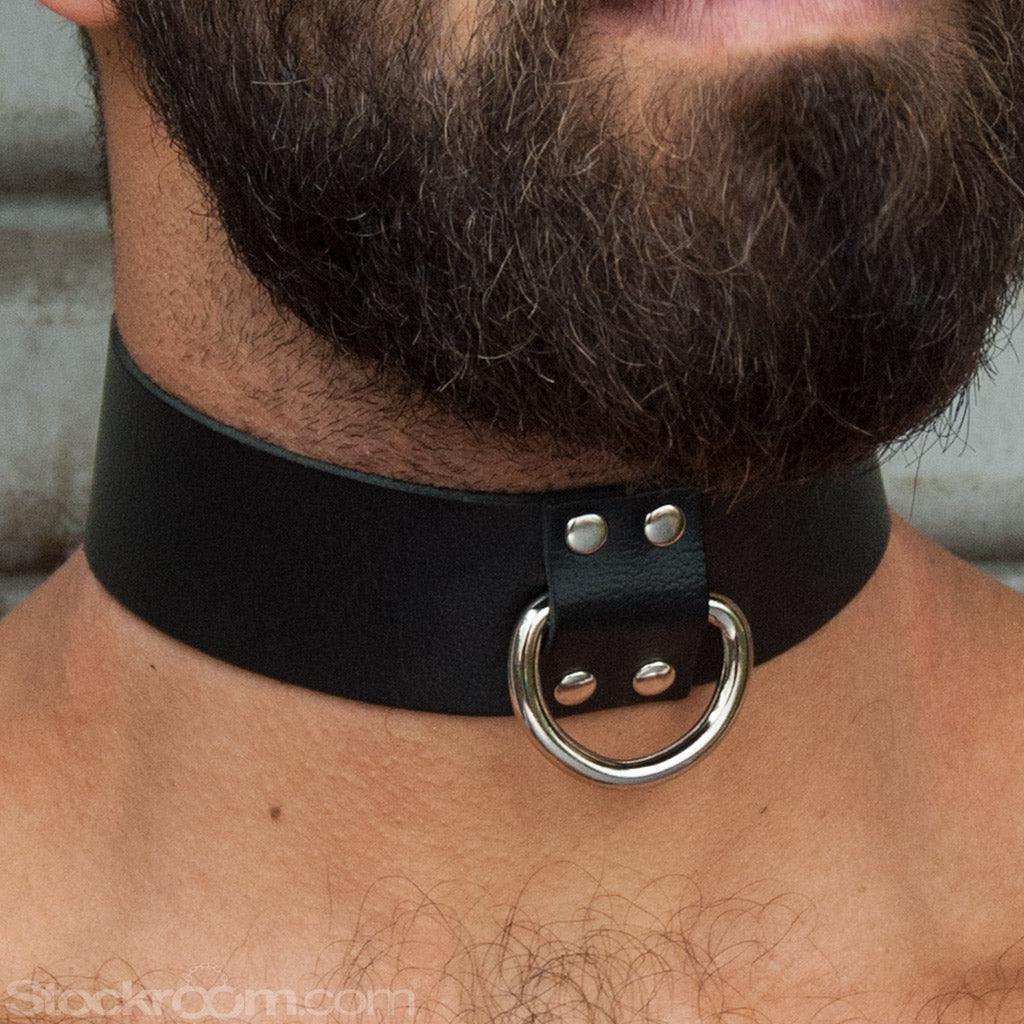 Locking Leather Collar, 1 1/2" - Image 4