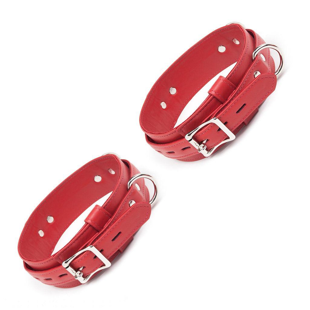 Premium Garment Leather Locking Thigh Restraints - Image 3