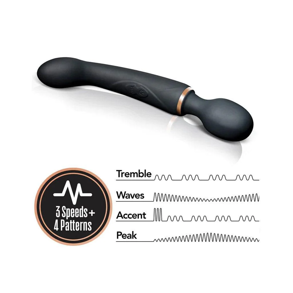 Lush Gia Dual Wand Massager & G-Spot Vibrator, Black - Image 3