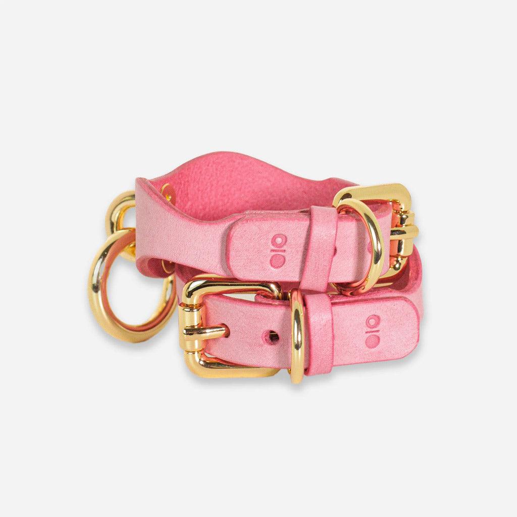 Luxury Leather Day Cuffs by Neon Coyotes, Blush - Image 5