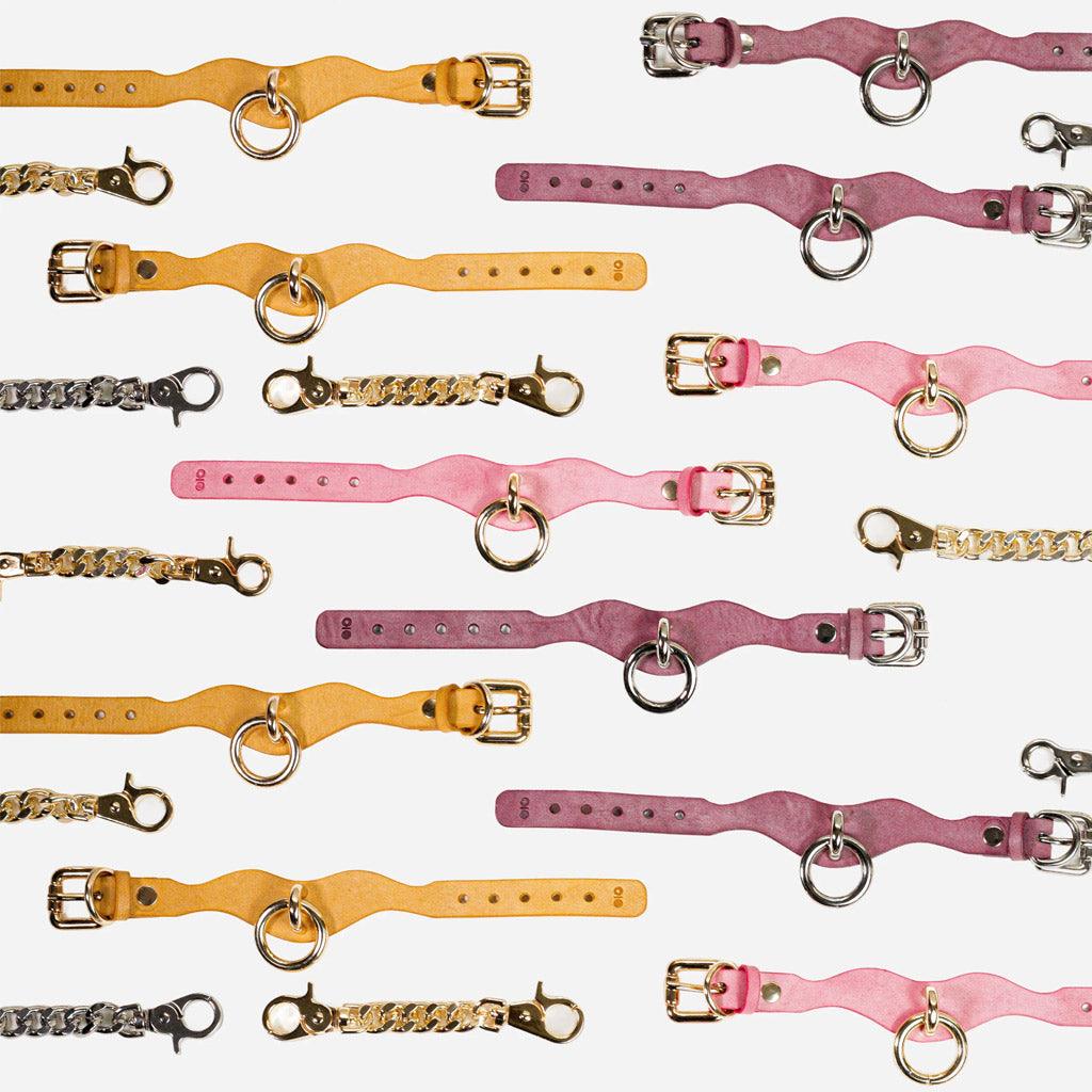 Luxury Leather Day Cuffs by Neon Coyotes, Haze with Nickel, Stockroom Exclusive - Image 5