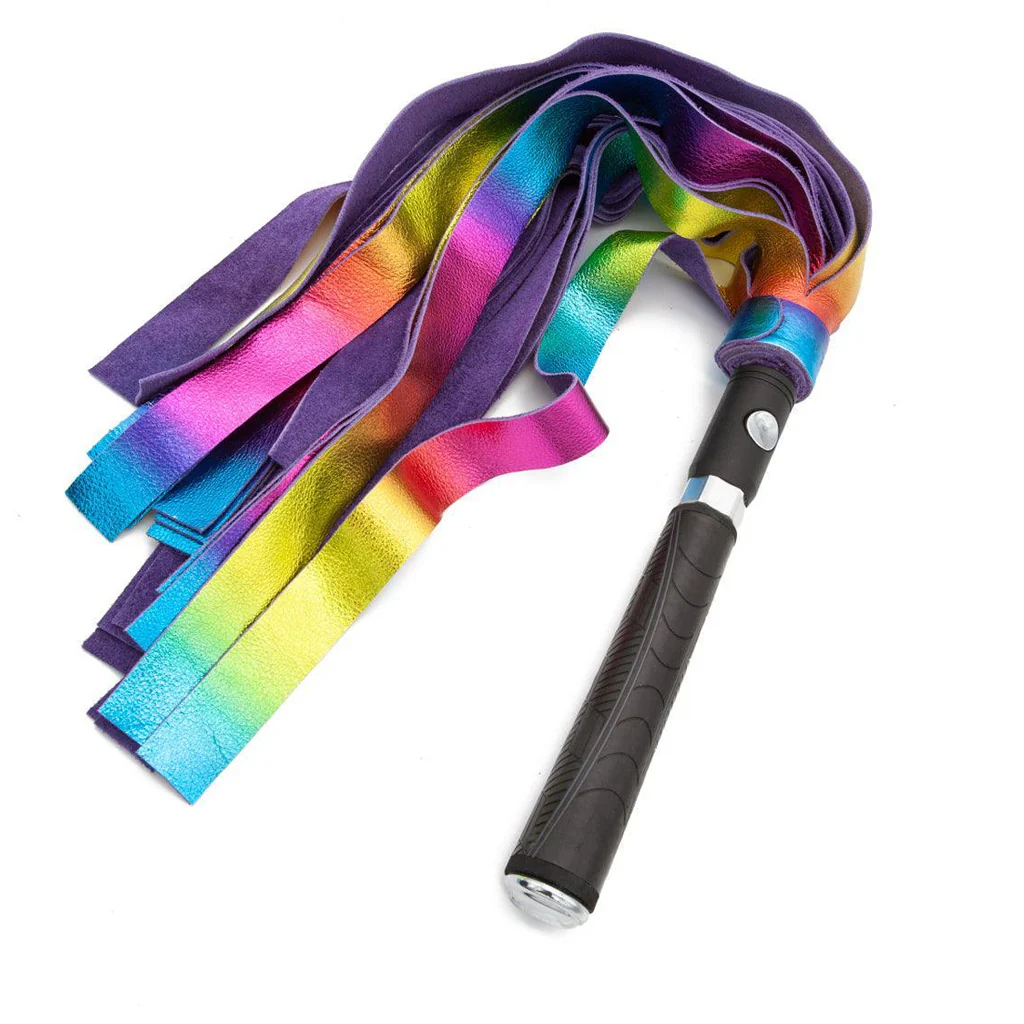 Metallic Cow Leather Interchangeable Flogger Head 1" - Image 4