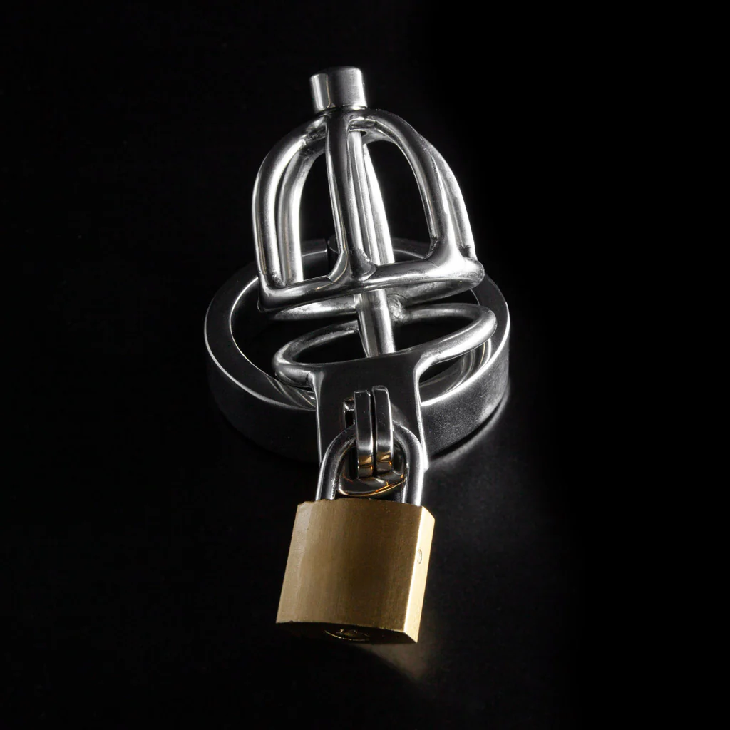 Micro Chastity Cage with Urethral Sound - Ring 45mm - Image 3