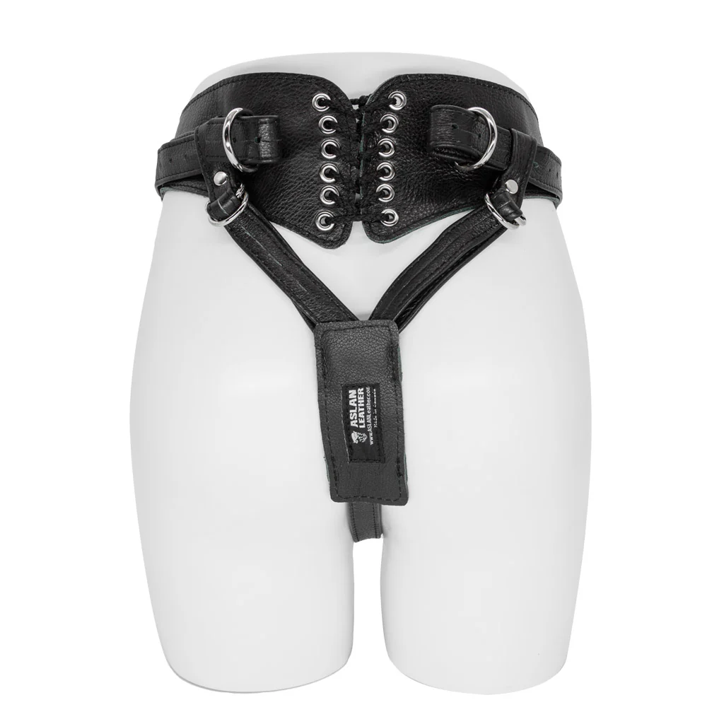 Minx Licorice Leather Strapon Harness - Image 3
