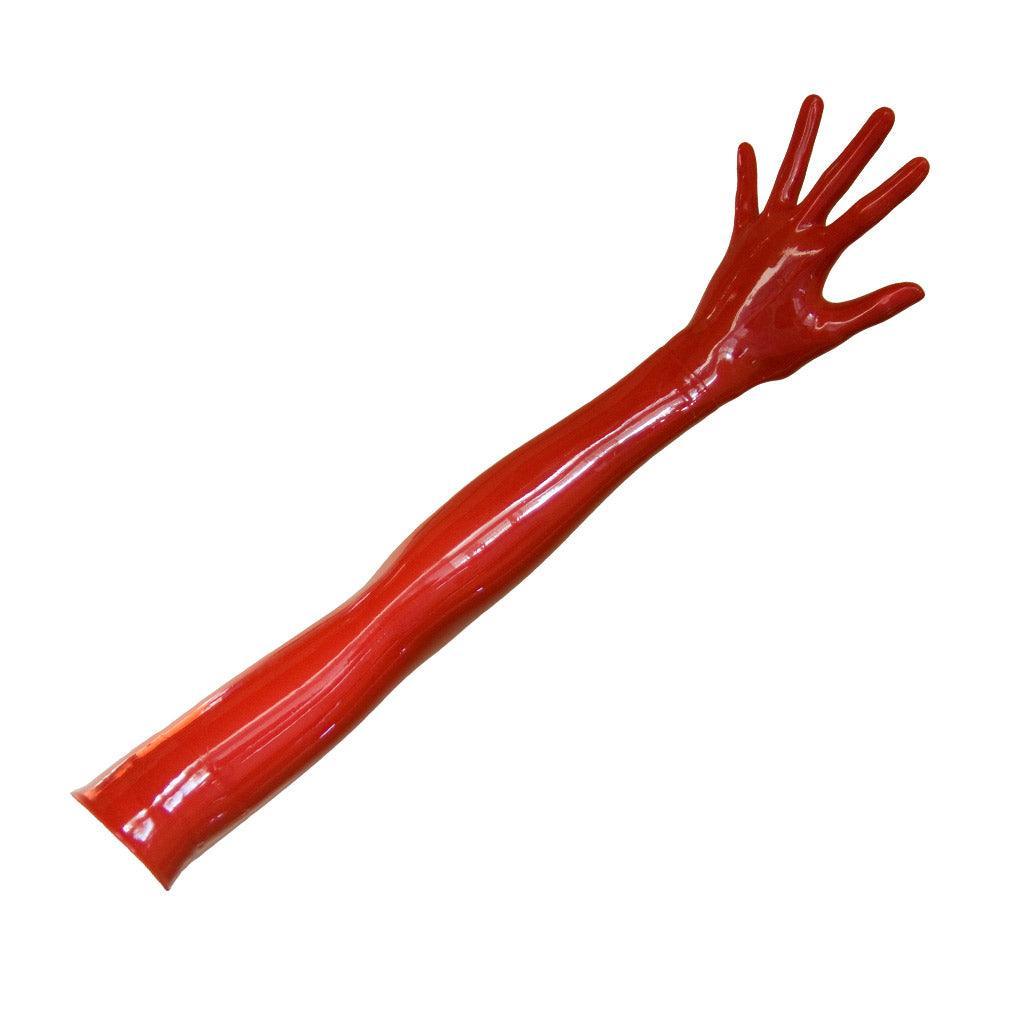Molded Opera Length Latex Gloves (Chlorinated) - Image 2