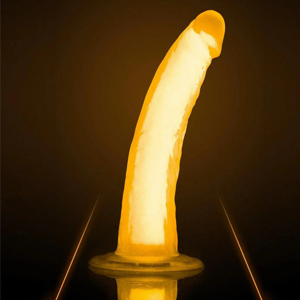 Neo Elite Glow in the Dark Realistic Silicone Dildo, 7.5" - Image 2