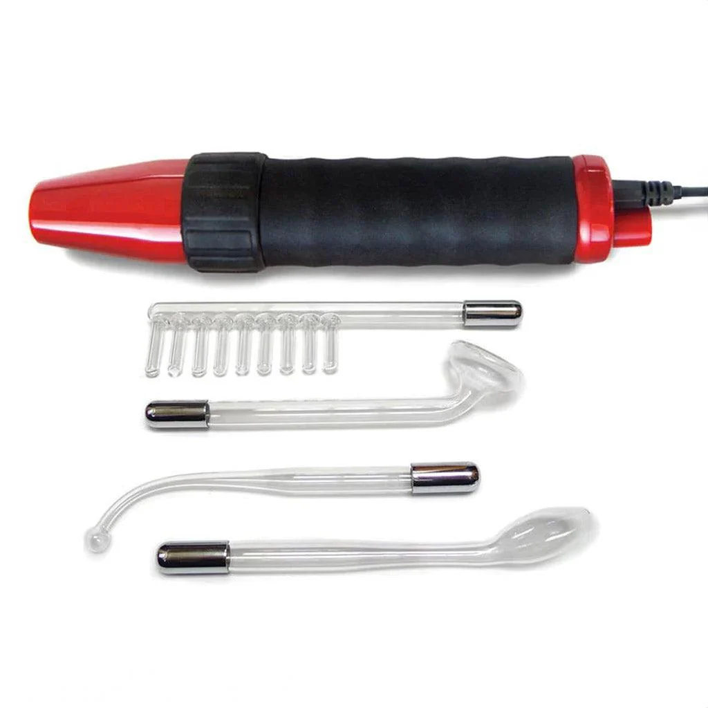 KinkLab Neon Wand® Electrosex Kit, Red Handle