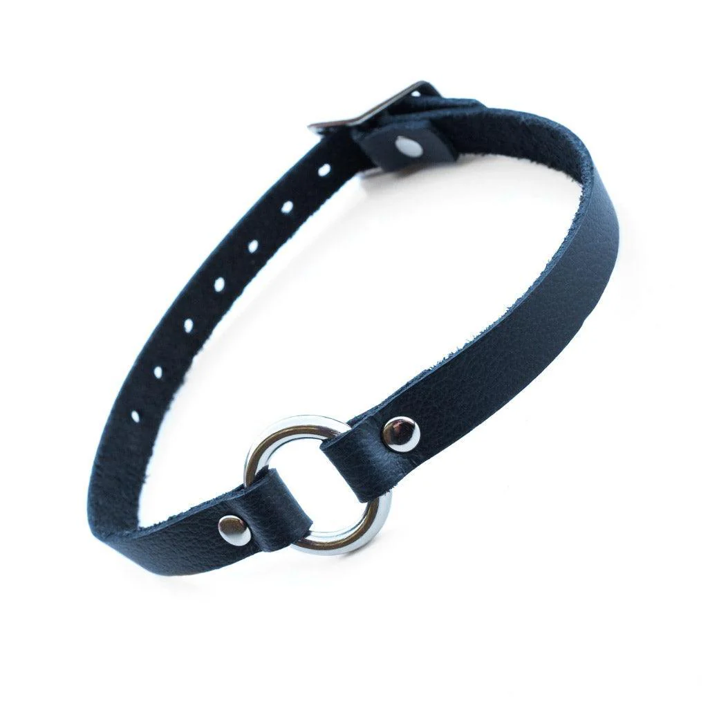 O-Ring Leather Choker - Image 2