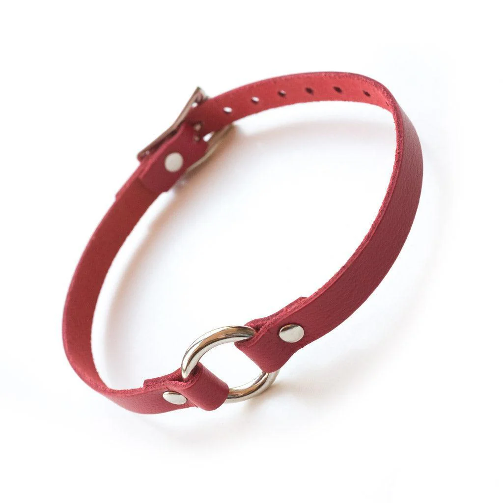 O-Ring Leather Choker - Image 5