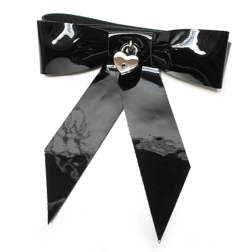 Patent Leather Bow Wrist Restraint - Image 2