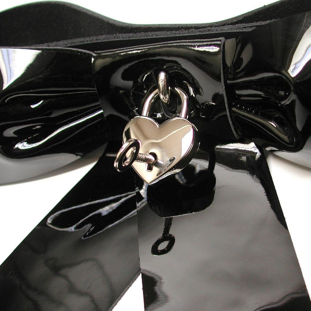 Patent Leather Bow Wrist Restraint - Image 6