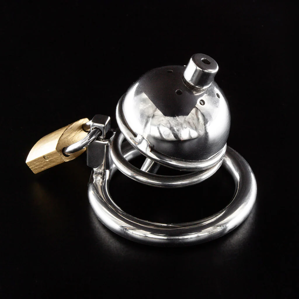 Peyton Short Chastity Cage with Urethral Sound - Ring 45mm