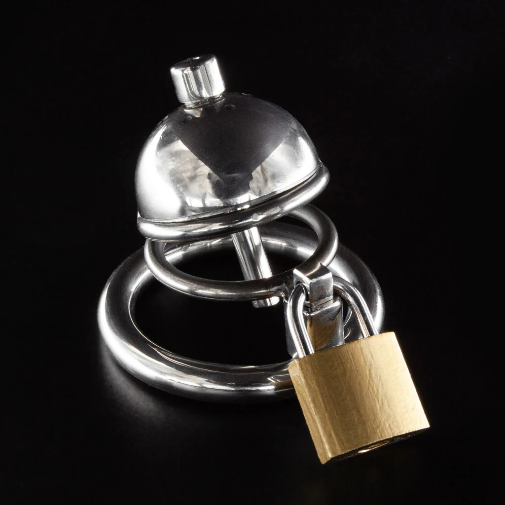 Peyton Short Chastity Cage with Urethral Sound - Ring 45mm - Image 2