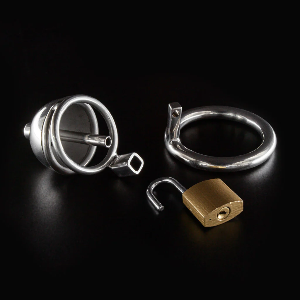 Peyton Short Chastity Cage with Urethral Sound - Ring 45mm - Image 4