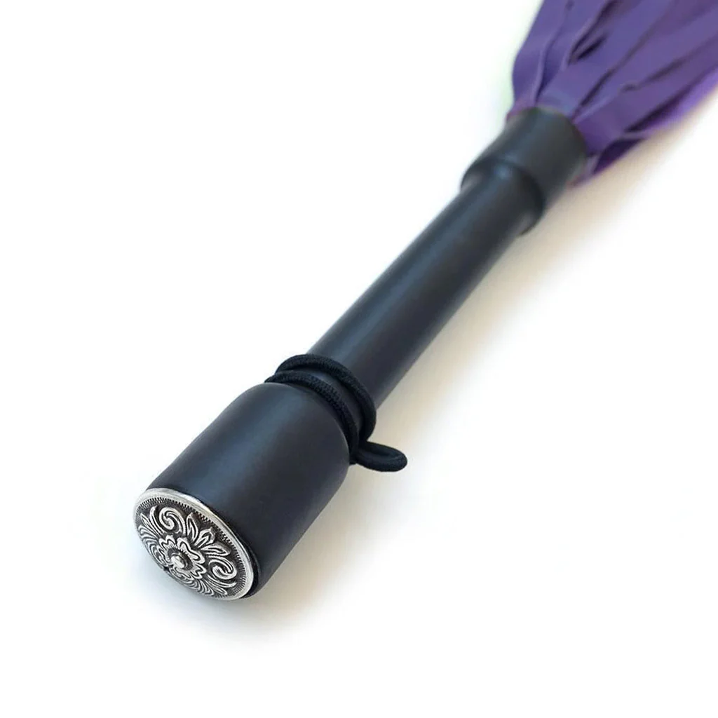 Purple Devil Leather Flogger - Image 2