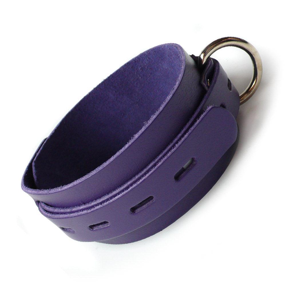 Purple Leather Collar w/ Locking Buckle - Image 2