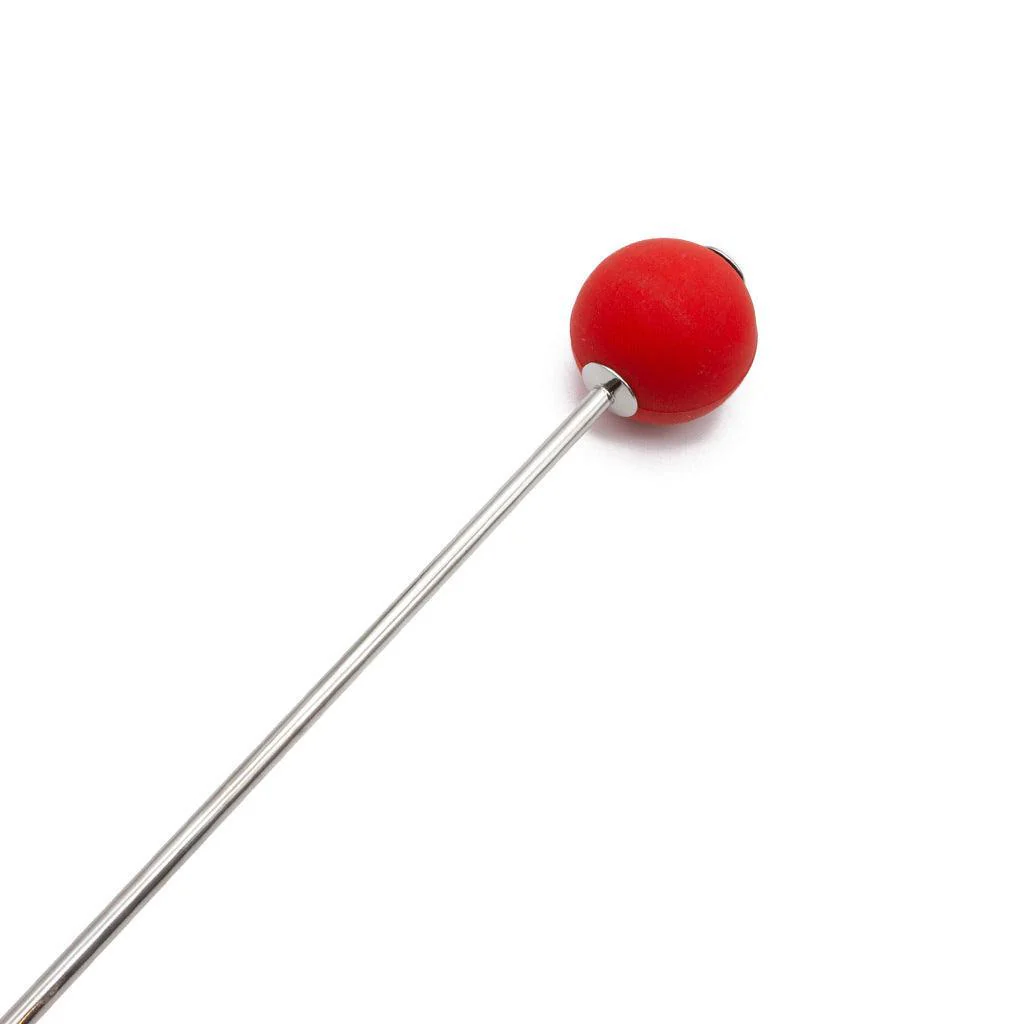 Red Silicone Ball Crop, Steel Handle - Image 3