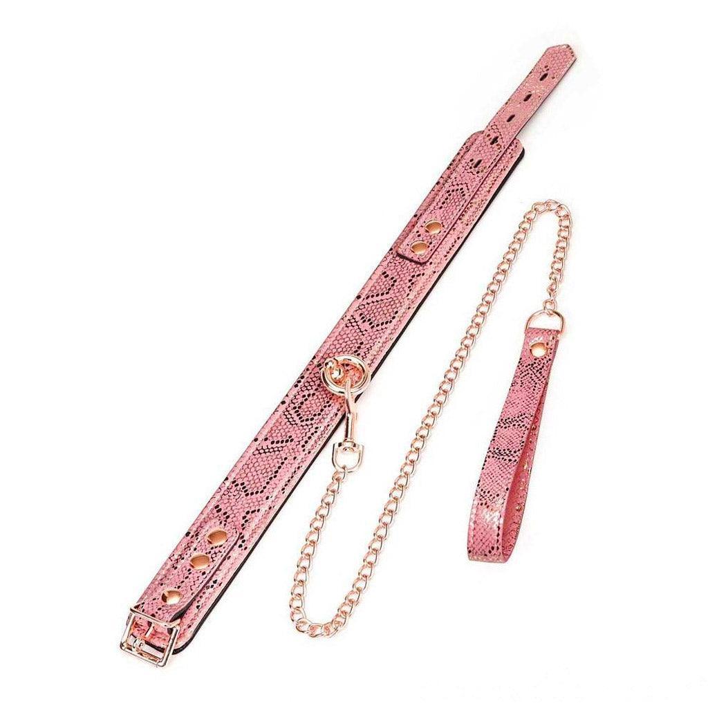 Rose Gold Snake Collar and Leash Set - Image 4