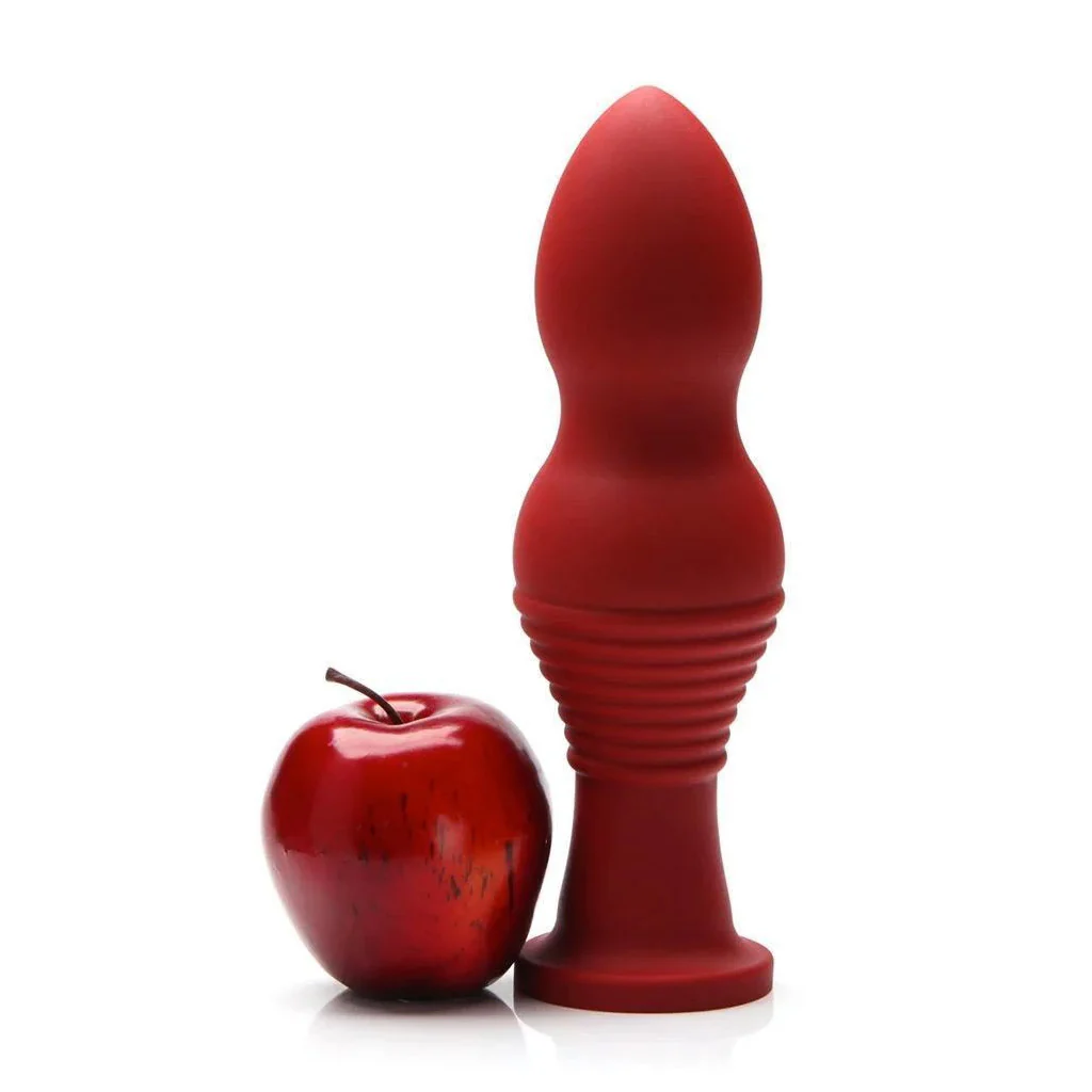 Tantus Piggy XL Silicone Dildo, Red - Image 3