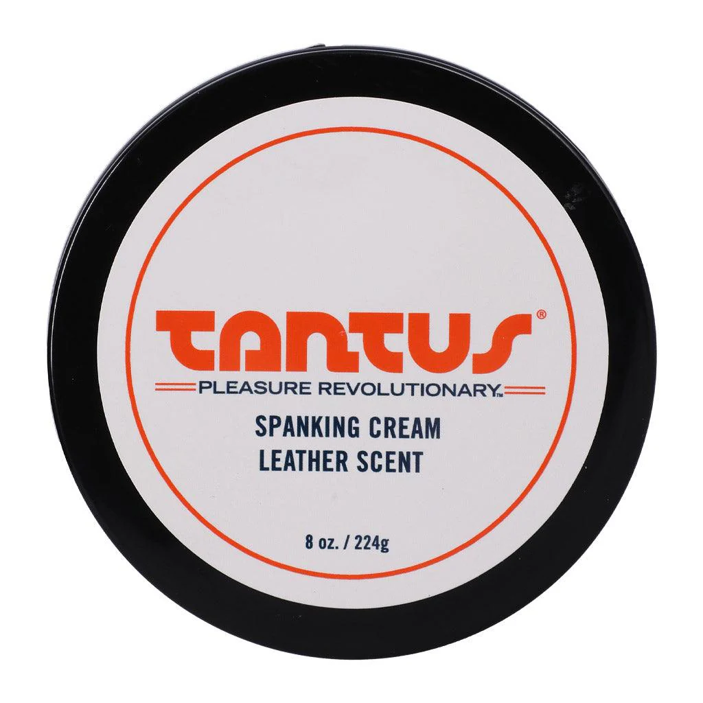 Tantus Spanking Cream - Leather Scent - 8 oz. - Image 2
