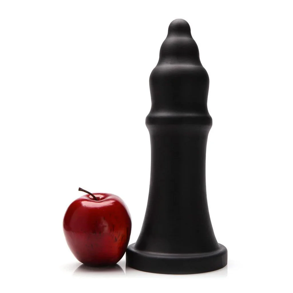 Tantus The Queen XL Silicone Dildo, Black - Image 2