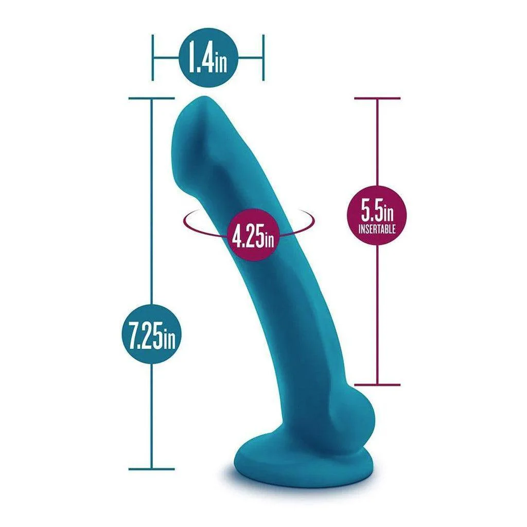 Temptasia Reina Silicone Dildo, Teal - Image 4