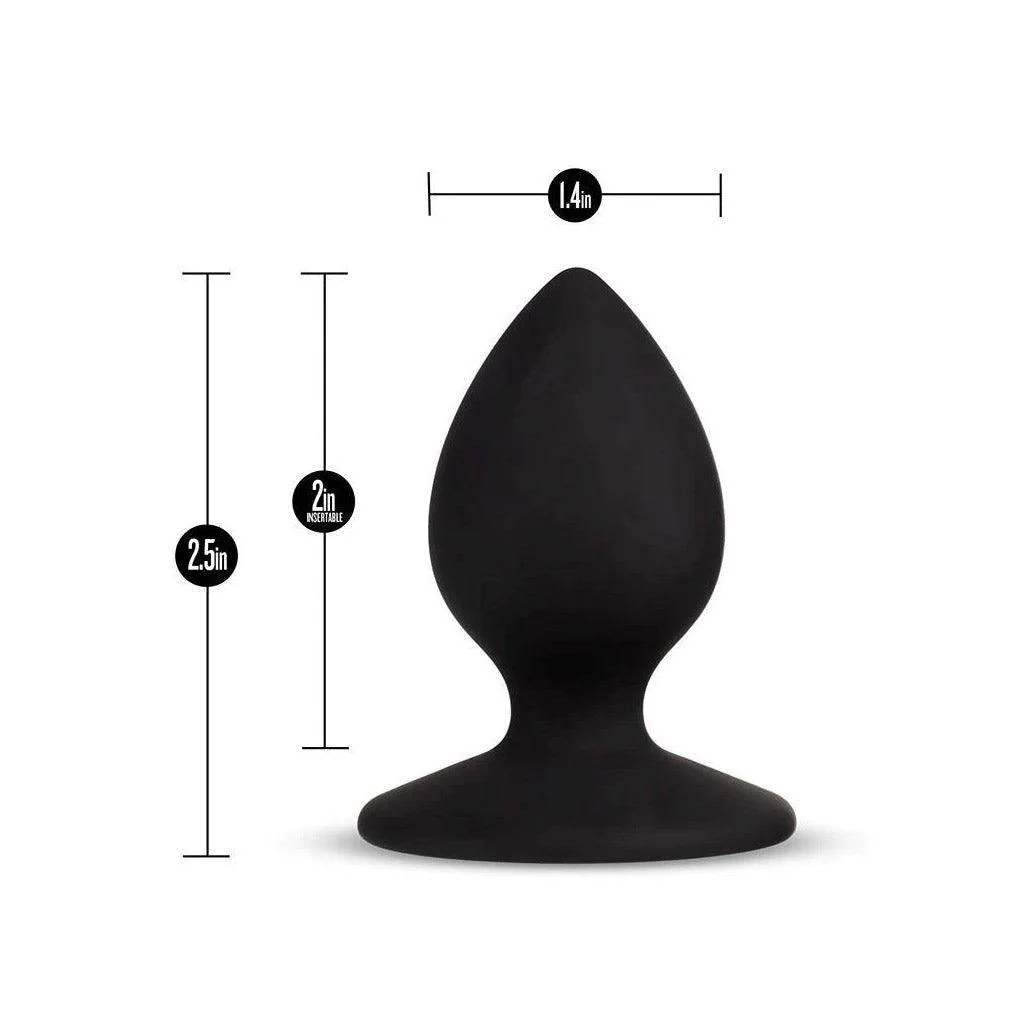 Temptasia Slut Silicone Butt Plug, Black - Image 3