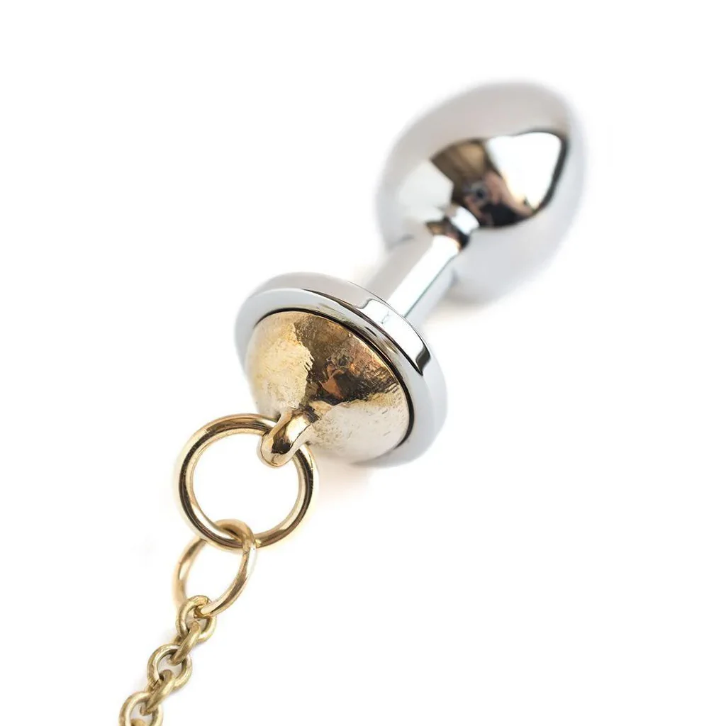 Tetine Stainless Steel Butt Plug w/ Chain - Image 2