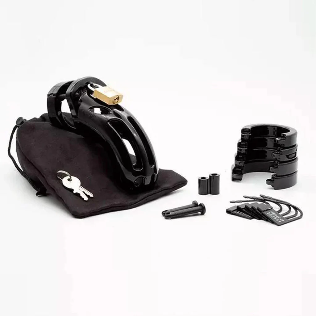 The Curve Male Chastity Device, Black - Image 4