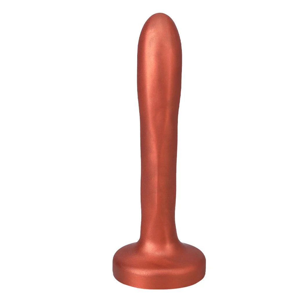 The Tantus Charmer Silicone Dildo, Copper - Image 3