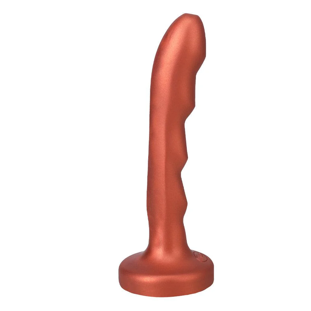 The Tantus Charmer Silicone Dildo, Copper - Image 4