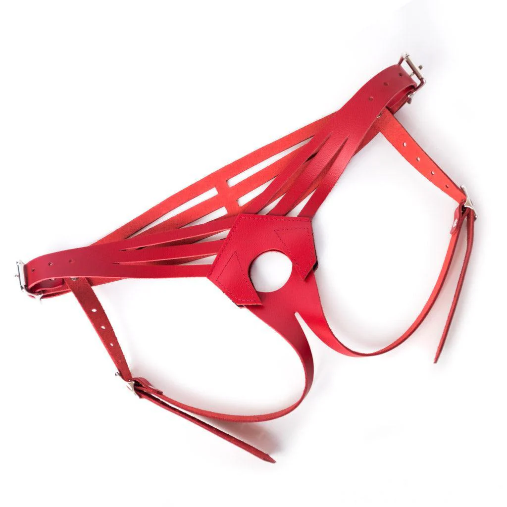 Vanity Strapon Dildo Harness, Leather - Image 4
