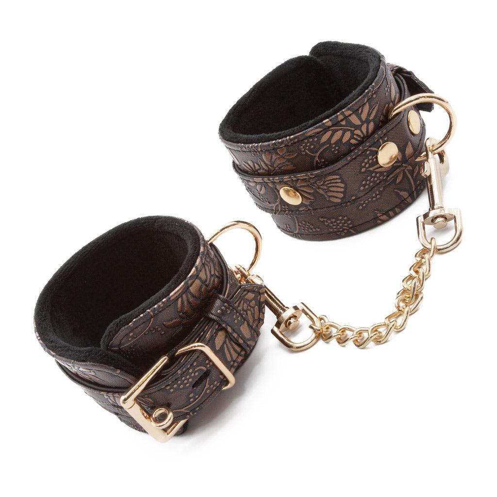 Vegan Floral with Faux Fur Ankle Cuffs - Image 2