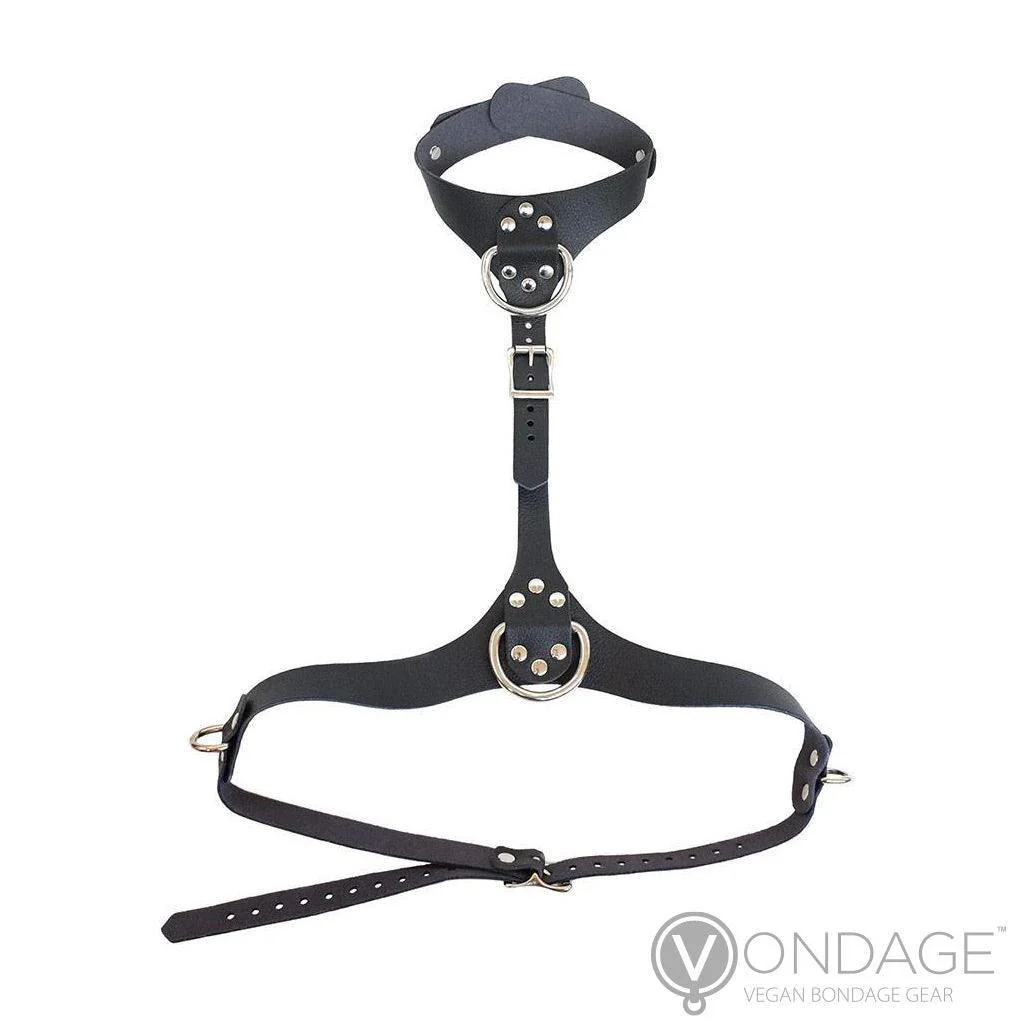 Vondage Vegan Leather Bust Harness