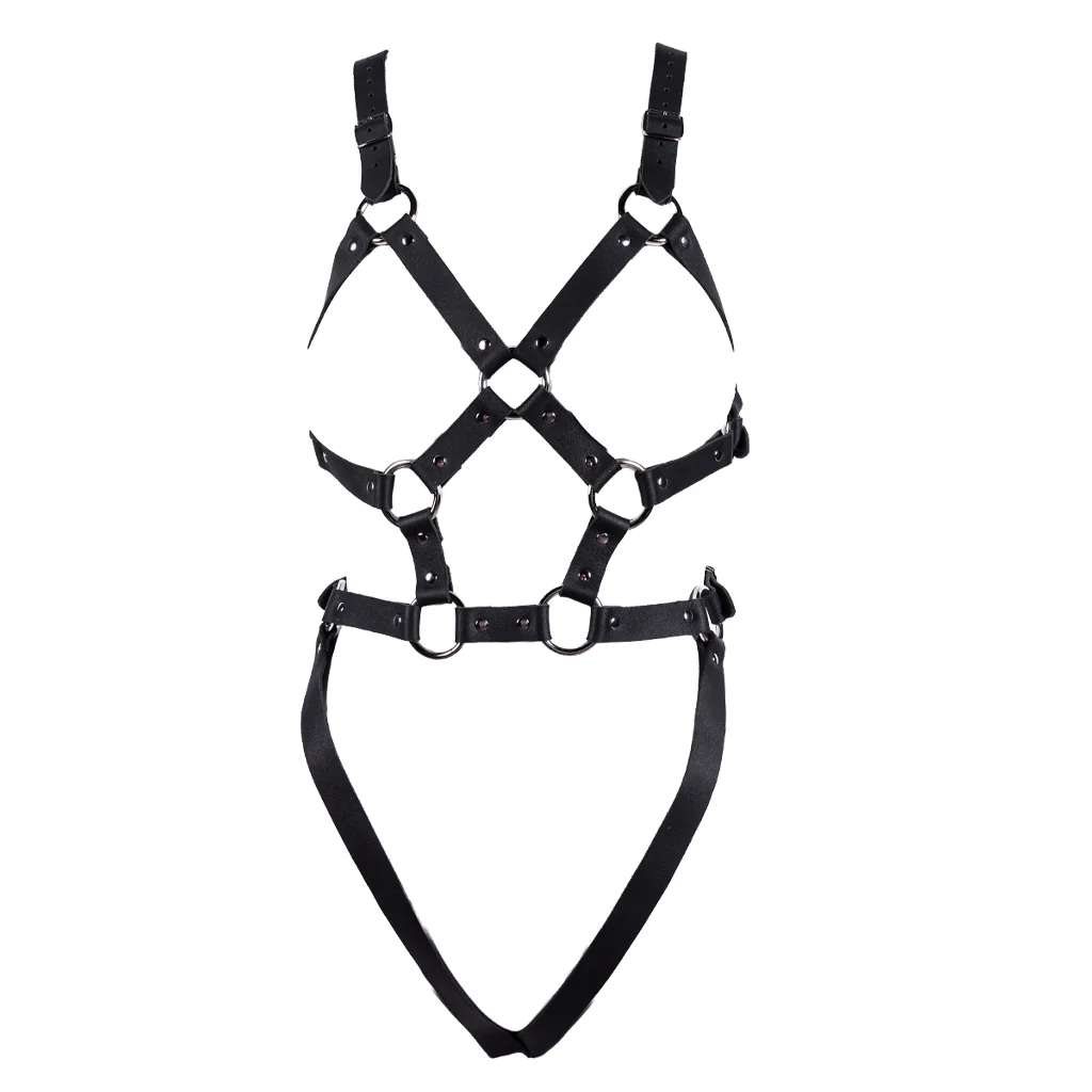 Women's Buckle Up Leather Harness